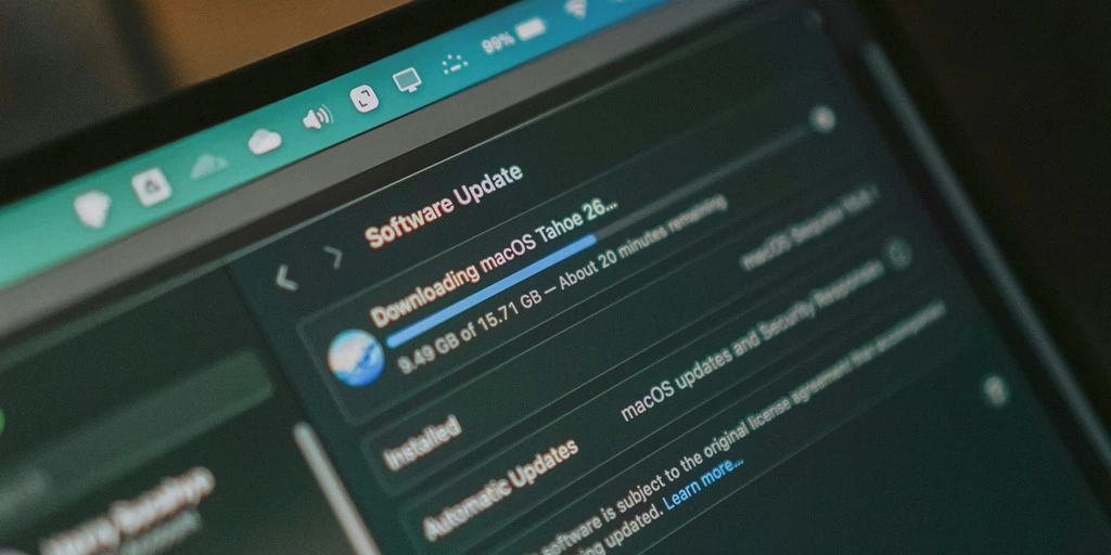 Ein Download einer Software mit langer Dauer